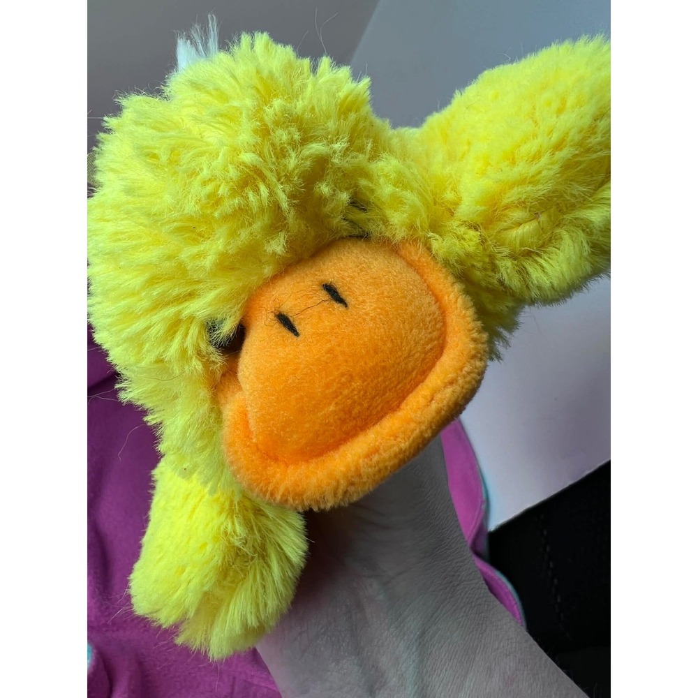 Yellow Duckling Plush Stuffed Animal with Yellow Ribbon Bow Easter Chick‎ Toy